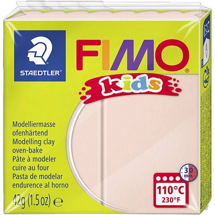 Pâte FIMO® pour Enfant, beige clair, 42 gr/ 1 Pq.