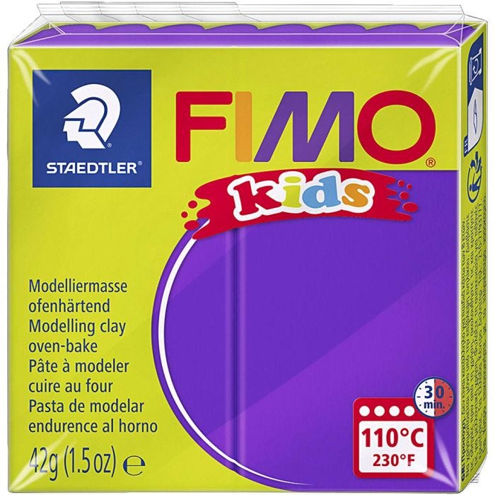 FIMO® Kids Boetseerklei, paars, 42 gr/ 1 doos