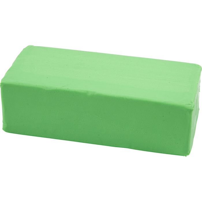 Pâte à Modeler , dim. 13x6x4 cm, vert néon, 500 gr/ 1 Pq.