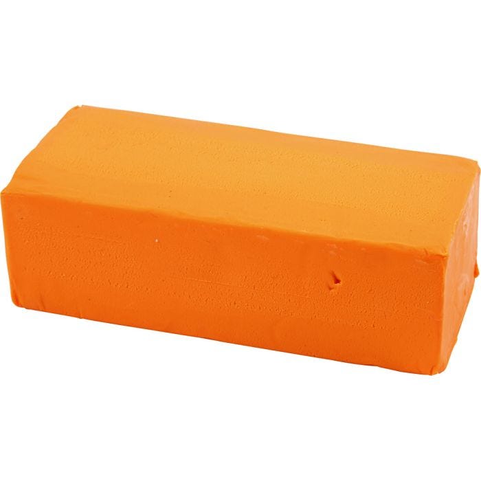 Pâte à Modeler , dim. 13x6x4 cm, orange néon, 500 gr/ 1 Pq.