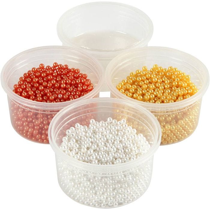 Pearl Clay®, orange, blanc, jaune, 3x25+38 gr, 1 set