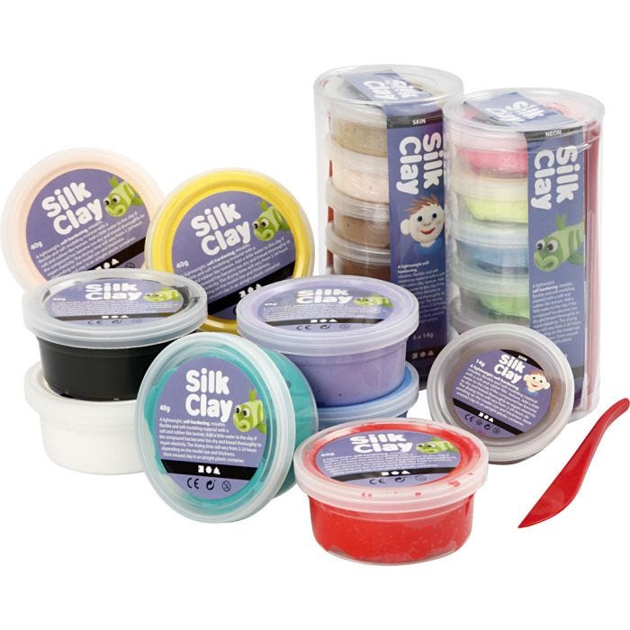 Silk Clay®, ass. de couleurs, 22 boîte/ 1 Pq.