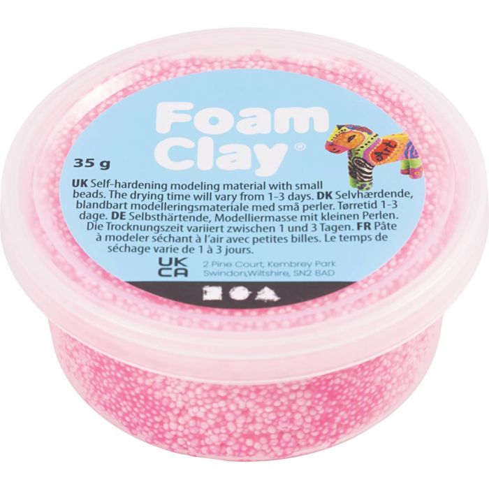 Foam Clay®, rose, 35 gr/ 1 boîte