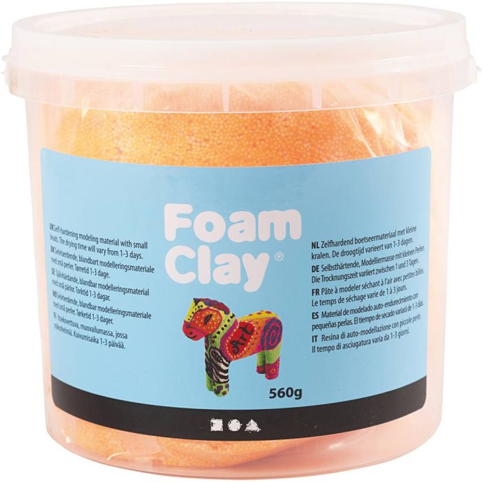 Foam Clay®, orange, 560 gr/ 1 seau