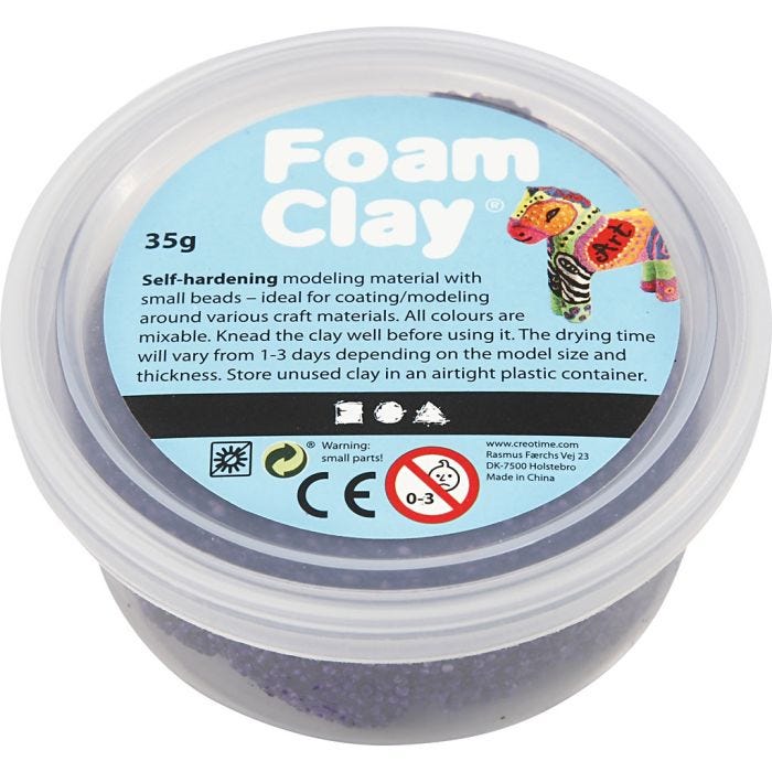 Foam Clay®, violet, 35 gr/ 1 boîte