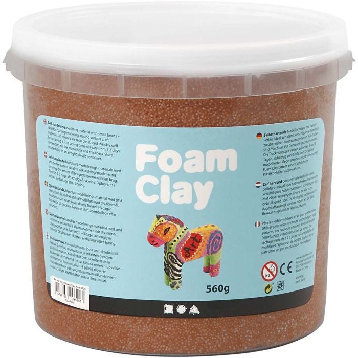 Foam Clay®, brun, 560 gr/ 1 seau