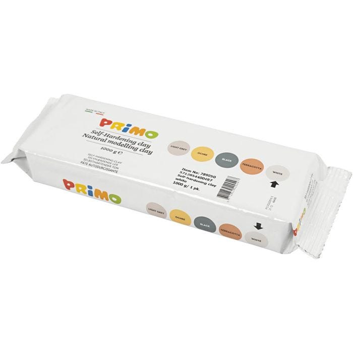 Argile Autodurcissante, blanc, 12x1000 gr/ 1 Pq.