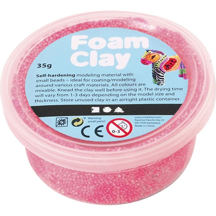 Foam Clay®, rose néon, 35 gr/ 1 boîte