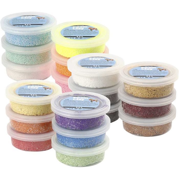 Foam Clay®, ass. de couleurs, 3x30 Pq./ 1 Pq.