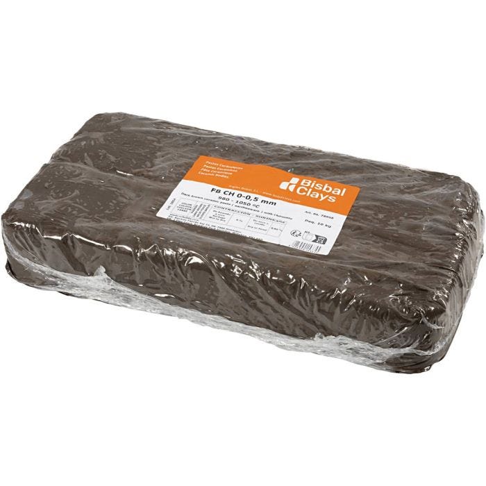 Argile à la Chamotte, brun foncé, 10 kg/ 1 Pq.
