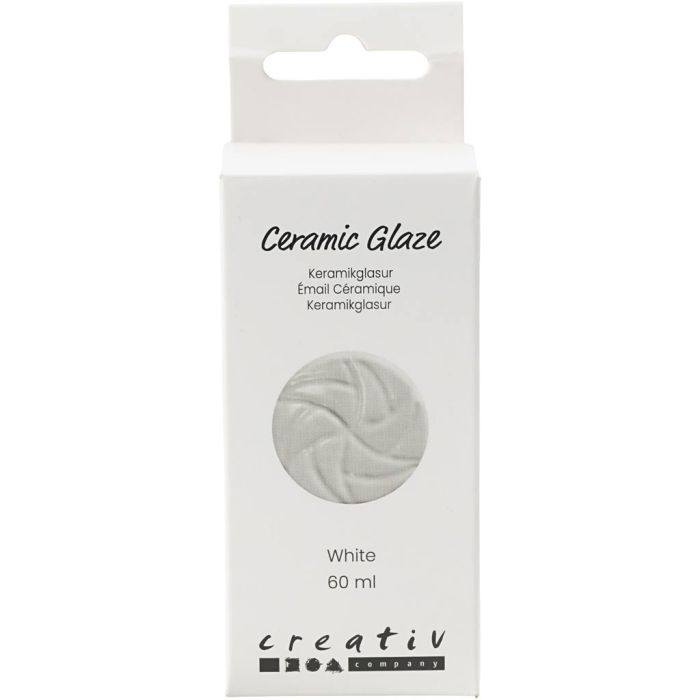 Keramiek Glazuur, 984-1101 °C, dekkend, white, 60 ml/ 1 Doosje