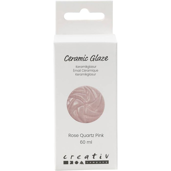 Keramiek Glazuur, 984-1101 °C, dekkend, Rose, 60 ml/ 1 Doosje