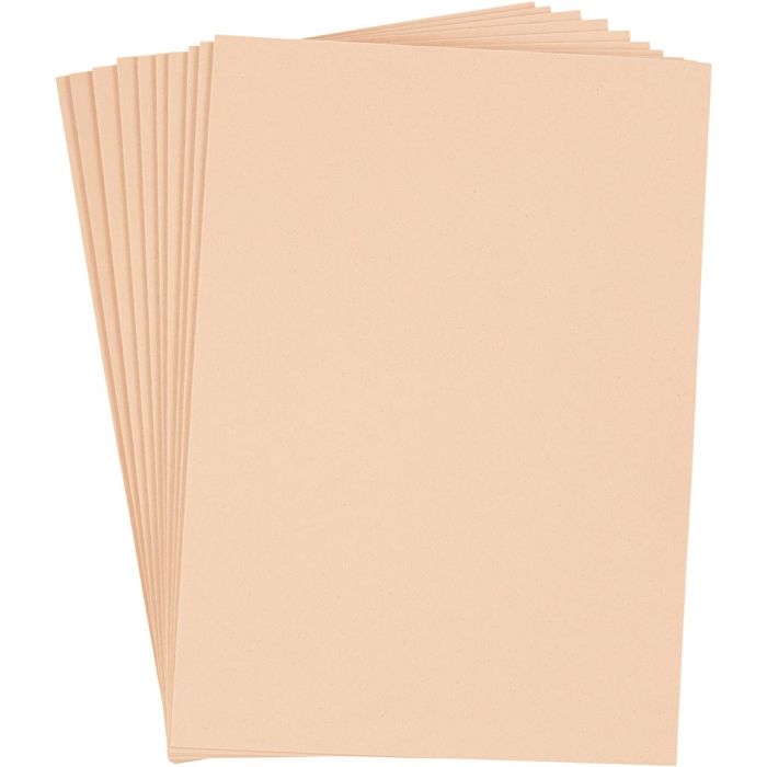 Feuille De Mousse EVA, A4, feuille 210x297 mm, ép. 2 mm, crème, 10 flles/ 1 Pq.