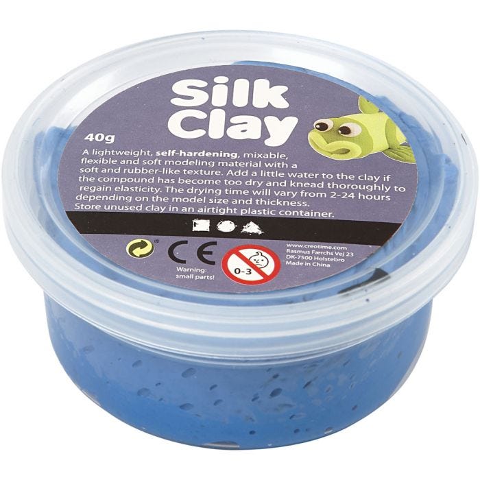 Silk Clay®, bleu, 40 gr/ 1 boîte