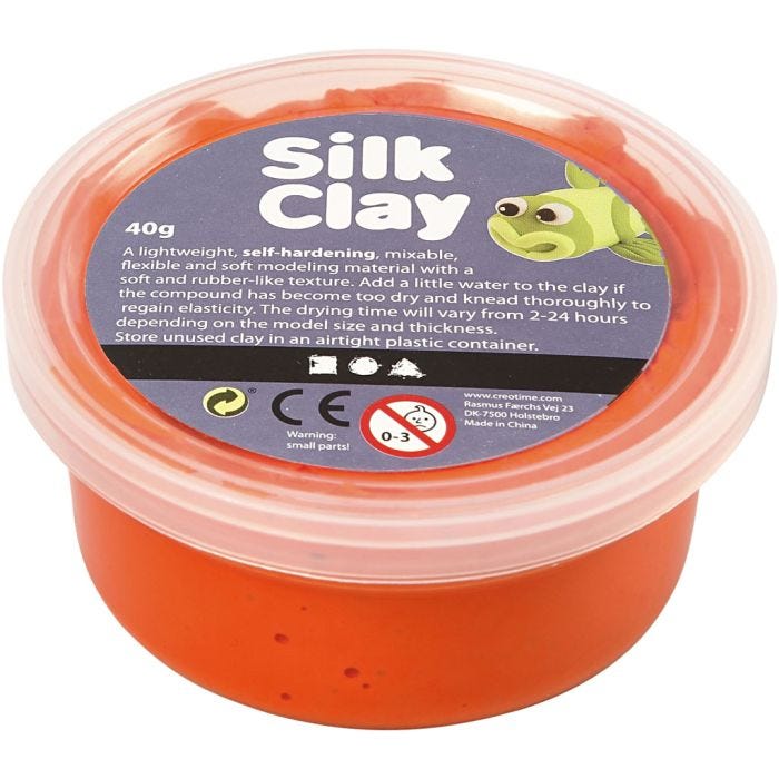 Silk Clay®, orange, 40 gr/ 1 boîte