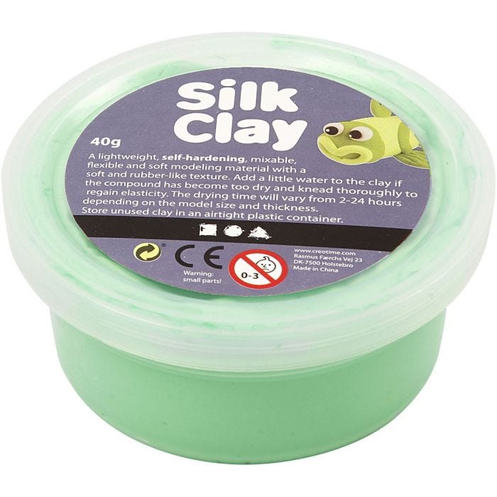 Silk Clay®, vert clair, 40 gr/ 1 boîte