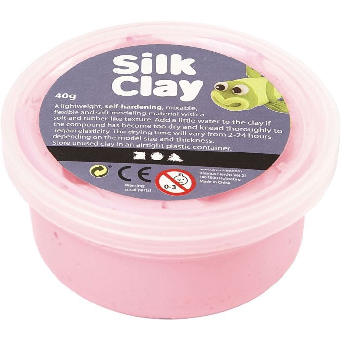 Silk Clay®, rose, 40 gr/ 1 boîte