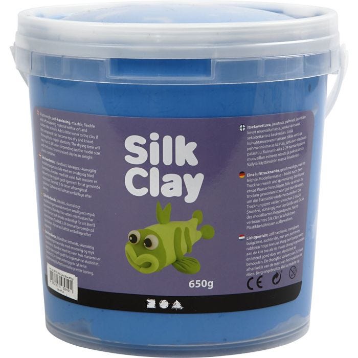 Silk Clay®, bleu, 650 gr/ 1 seau