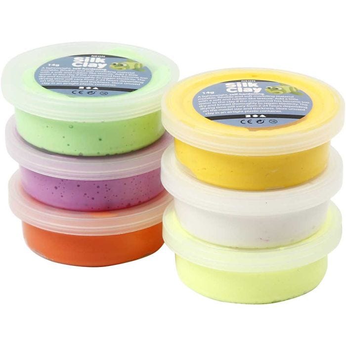 Silk Clay®, couleurs de printemps, 6x14 gr/ 1 Pq.