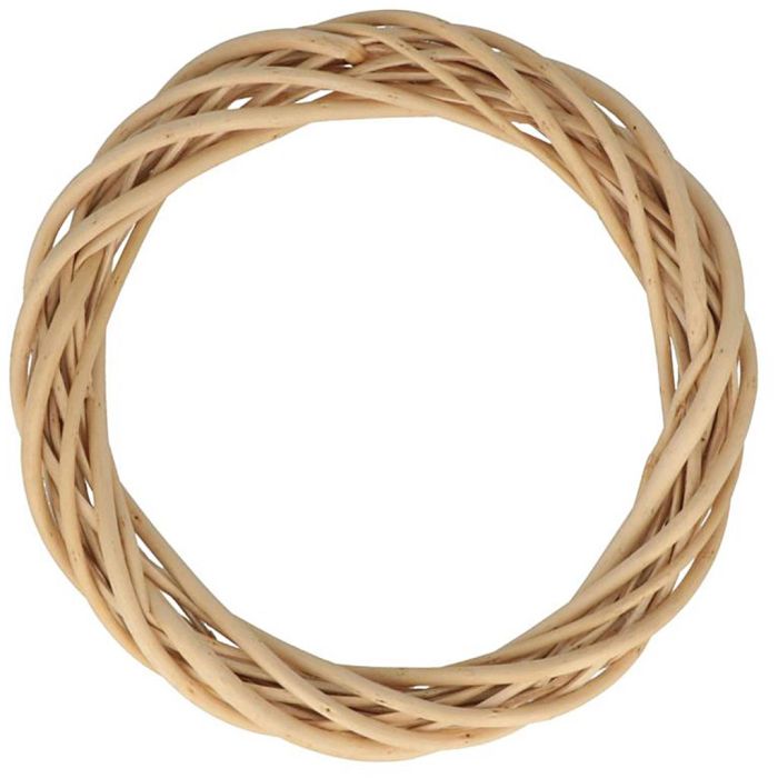 Couronne en osier à décorer, dim. 25 cm, 1 pièce