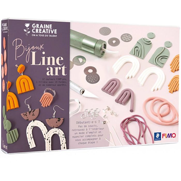 Coffret DIY Pâte Fimo - Line Art, 1 Pq.
