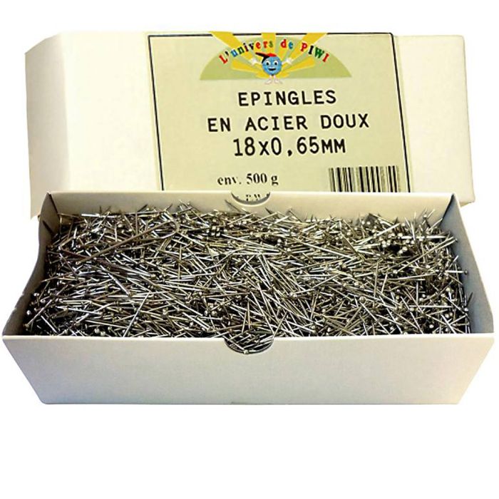 Epingle à sequin, dim. 18 mm, 500 gr/ 1 Pq.