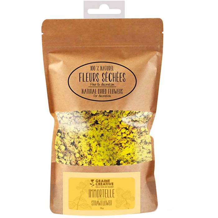 Fleurs Séchées en sachet, Immortelle, 10 gr/ 1 Pq.