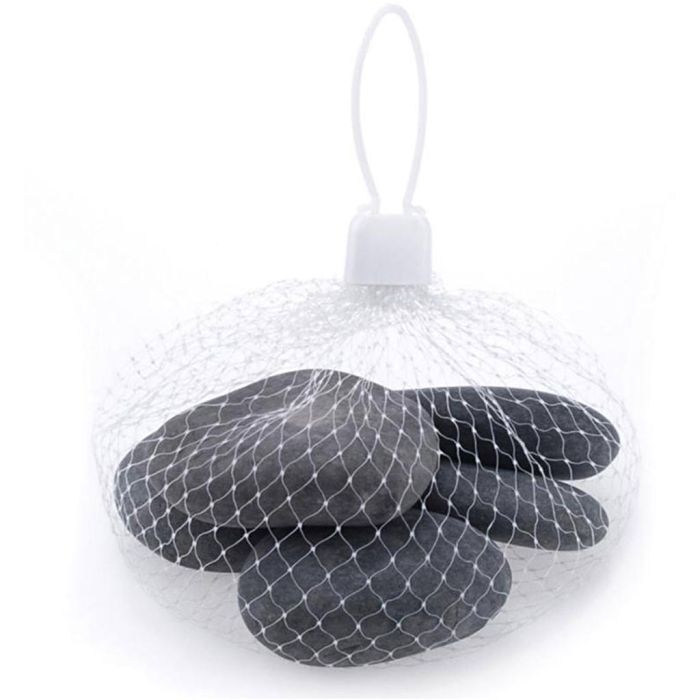 Decoratieve kiezelstenen, afm 30-50 mm, grijs, 5 stuk/ 1 doos