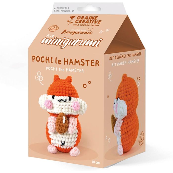 Kit Crochet Amigurumi, Pochi le Hamster, 1 Pq.
