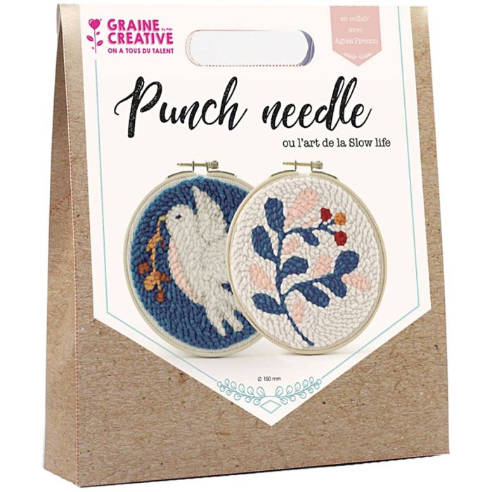 Kit punch needle, dim. 15 cm, 1 Pq.