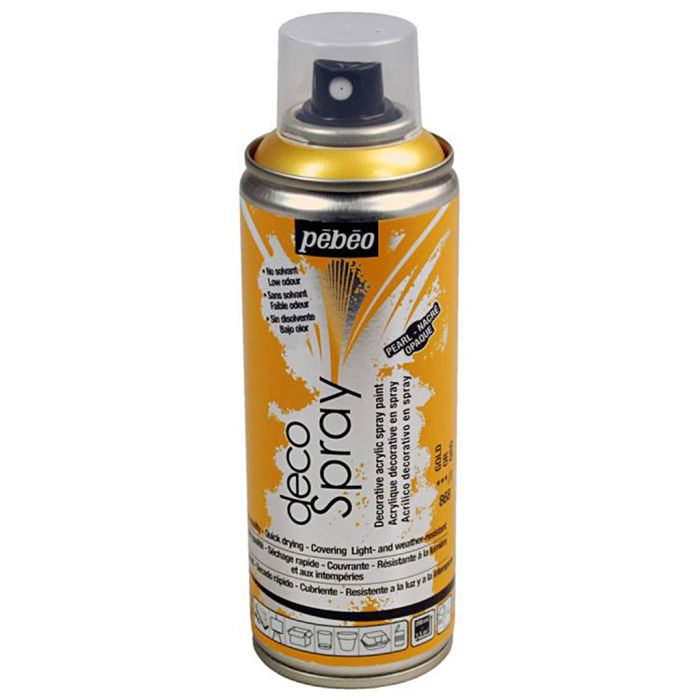 Bombe de peinture DecoSpray, or, 200 ml/ 1 boîte
