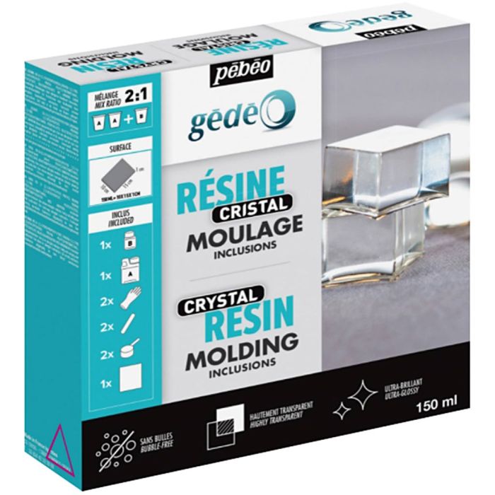 Résine Gédéo - kit Cristal, 150 ml/ 1 Pq.