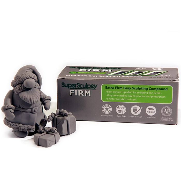 Pâte Super Sculpey, gris, 454 gr/ 1 Pq.