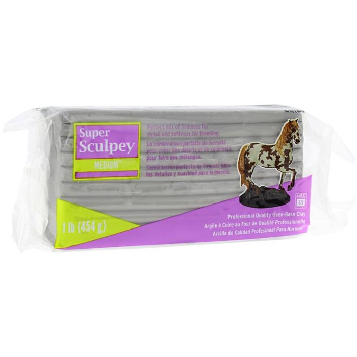 Pâte Super Sculpey, gris, 454 gr/ 1 Pq.