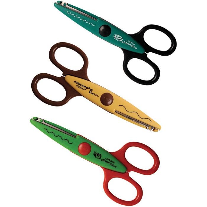 Ciseaux à Cranter Enfants - Assortiment, 3 pièces/ 1 Pq.