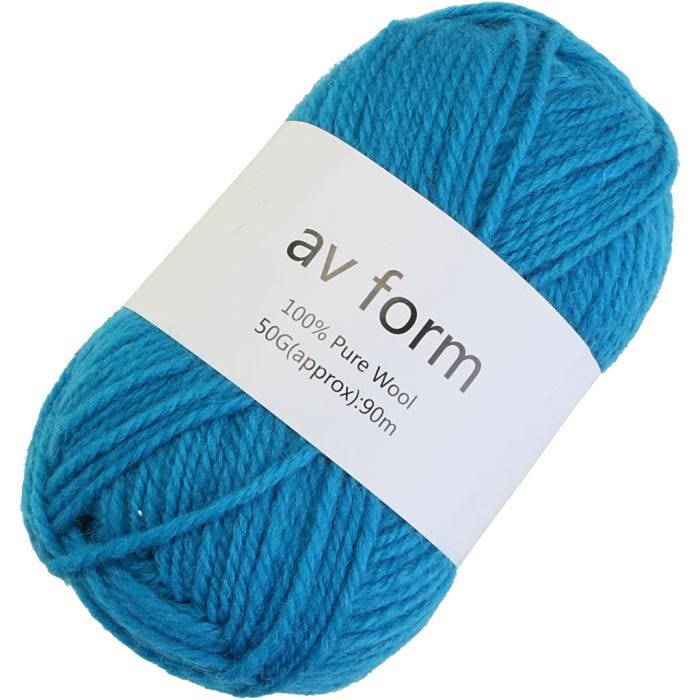 Wolgaren, blauw, 50 gr/ 1 stuk