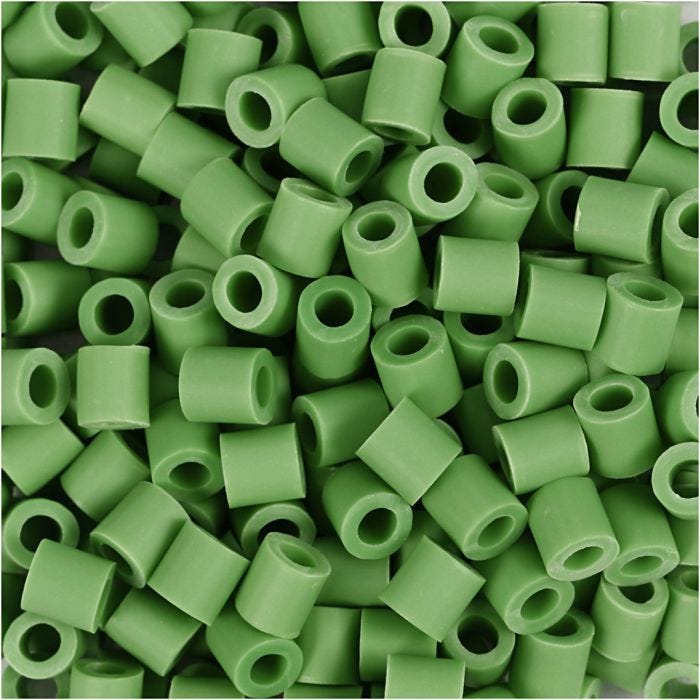 Les Perles NABBI BioBeads, dim. 5x5 mm, diamètre intérieur 2.5 mm, medium, vert, 3000 pièces/ 1 Pq.