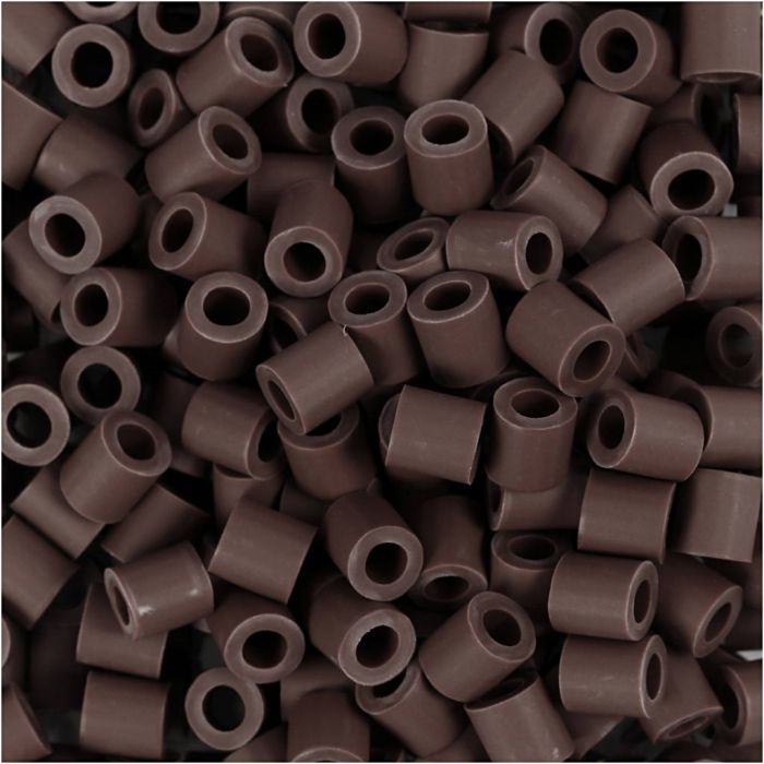 BioBeads van NABBI, afm 5x5 mm, gatgrootte 2.5 mm, medium, bruin, 1000 stuk/ 1 doos