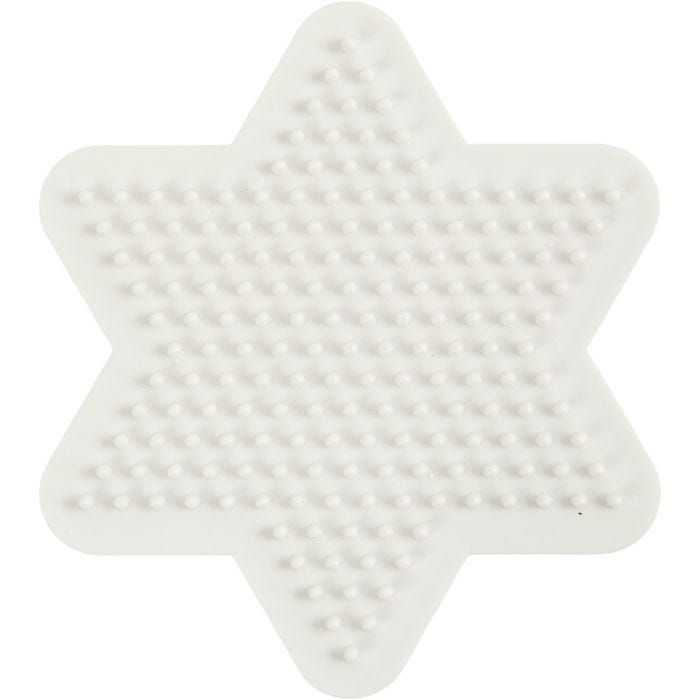 Plaques à Picots pour Perles NABBI BioBeads, étoile, 9,8x9,8 cm, medium, 1 pièce