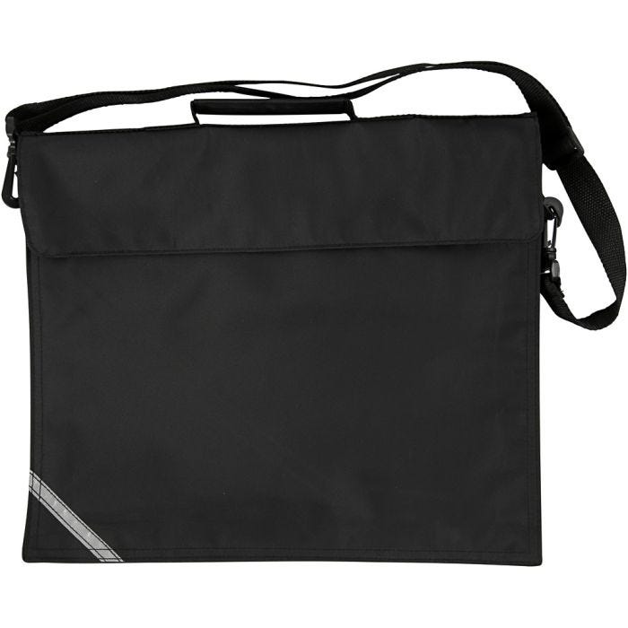 Cartable, 6 cm, 36x31 cm, noir, 1 pièce