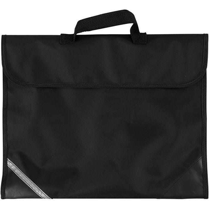 Cartable, 9 cm, 36x29 cm, noir, 1 pièce