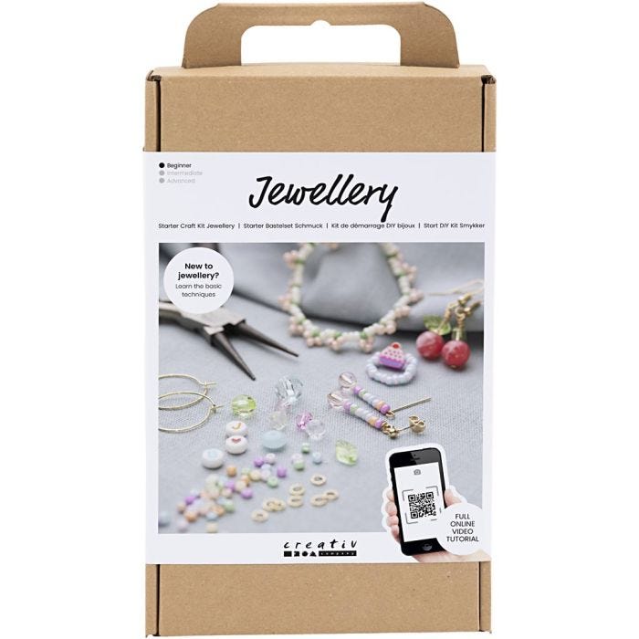 Kit de démarrage DIY Bijoux Couleurs Èclatantes, 1 Pq.