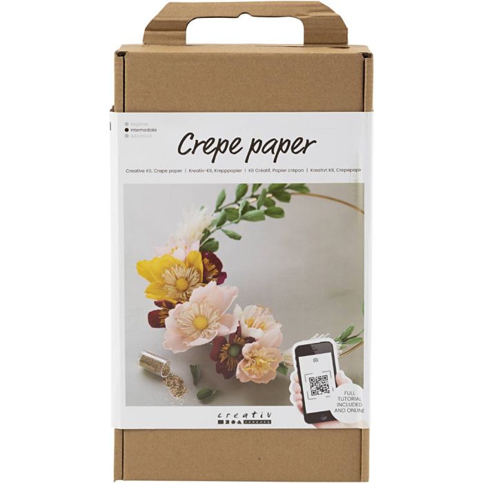 Hobbyset Crêpepapier, Krans, Crêpe-verhouding: 180%, 1 doos