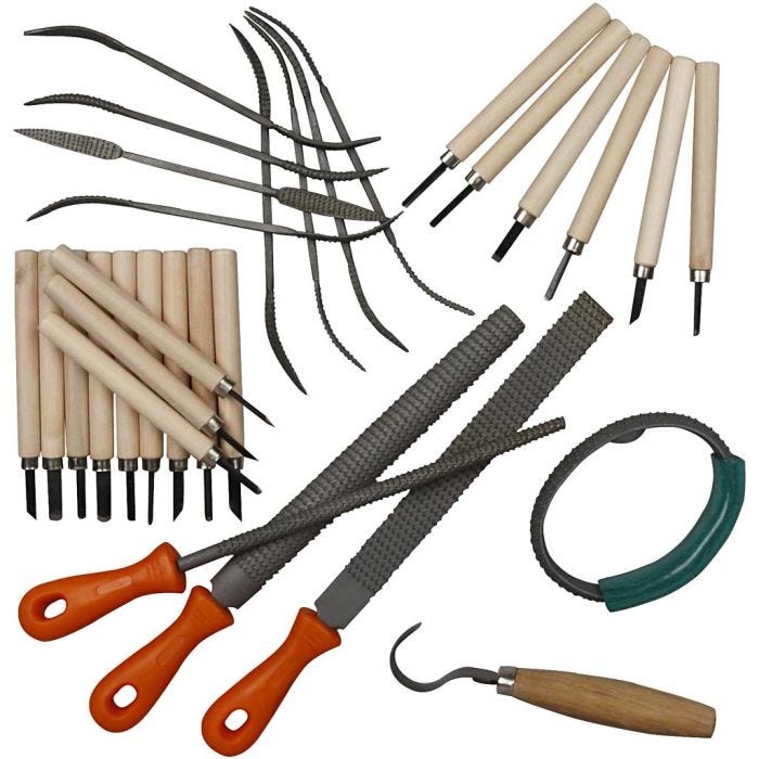 Outils pour stéatite, 1 set