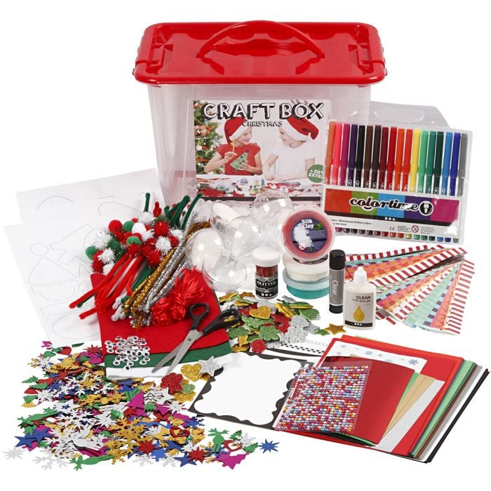 Boîte de loisirs, ass. de couleurs, 1 pièce