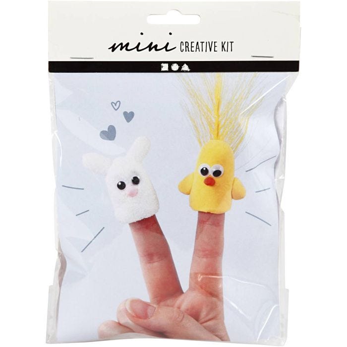 Mini Kit DIY, marionnettes à doigts, 1 Pq.