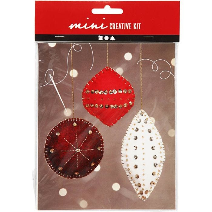 Mini Kit DIY, décorations en feutre, 9,5+10+15 cm, 1 set