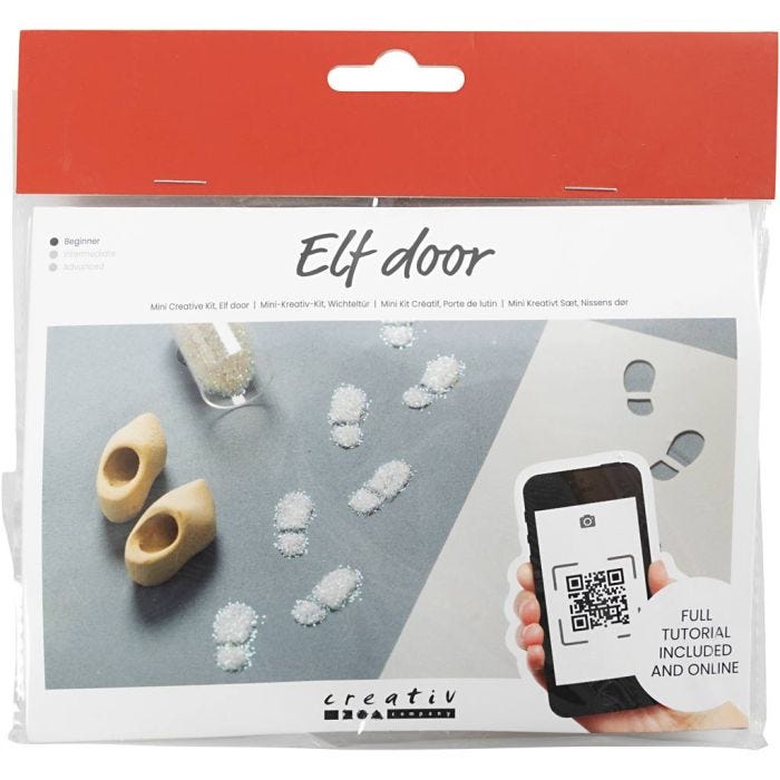 Mini Kit DIY Porte de Lutin, Empreintes, 1 Pq.