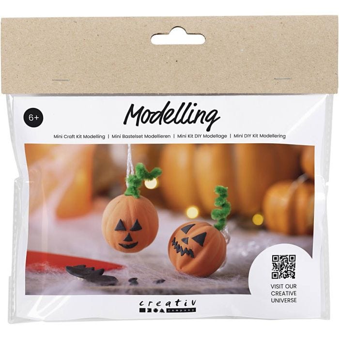 Mini Kit DIY Modelage , Citrouille, 1 Pq.