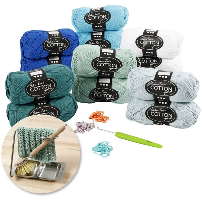 Kits - Crochet, aqua, 1 set